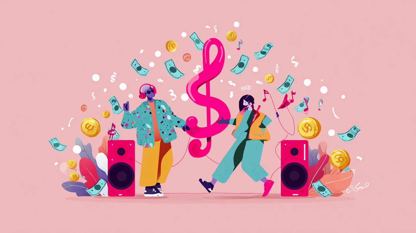 Popular illustrations,Increase revenue simply by using music