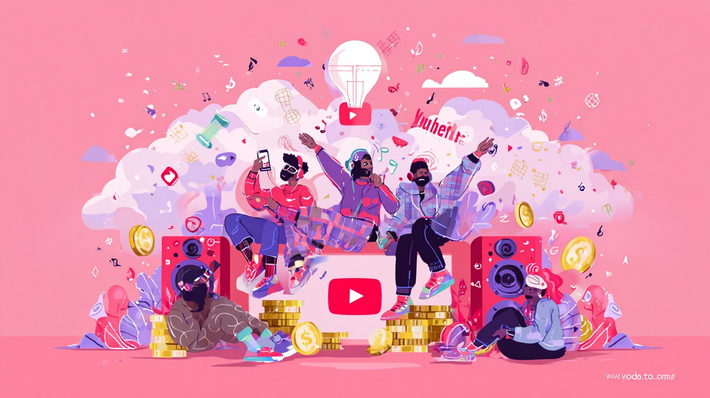 Popular illustrations,Why can you earn YouTube revenue just by using background music?