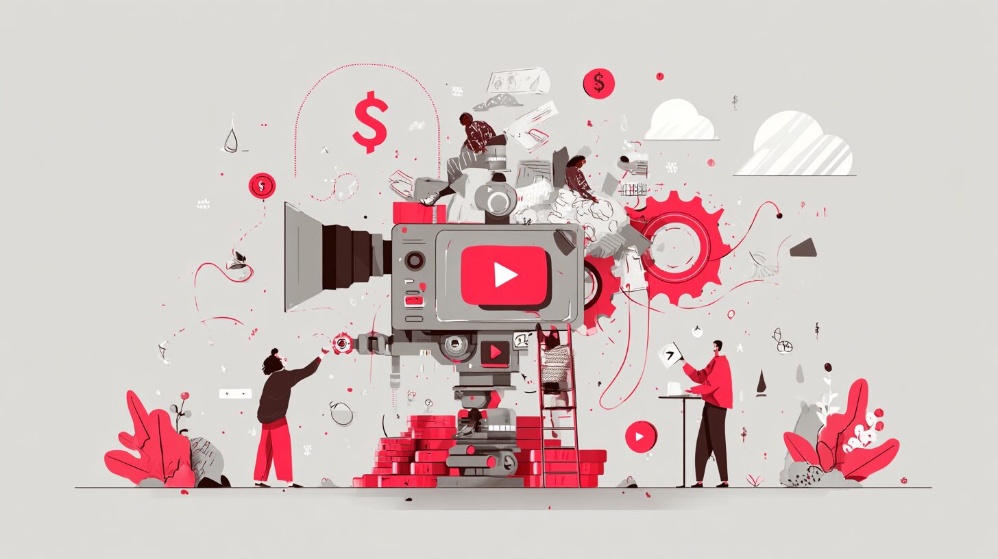 Popular illustrations,A system that automatically generates revenue based on the number of views on YouTube.