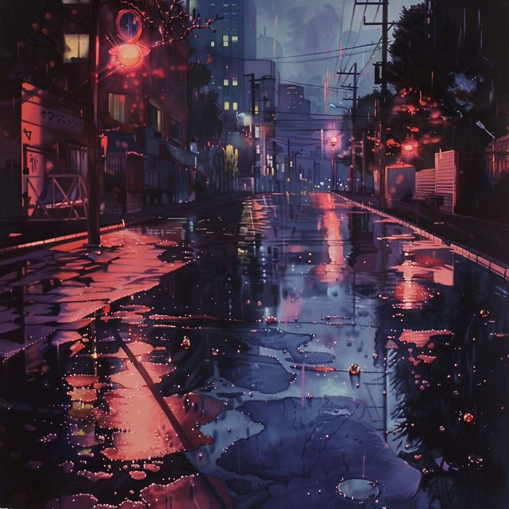濡れた夜道に映えるLo-Fi Hip Hop「Lofi Wet Pavement」｜雨上がり・都会の静けさに似合うフリー音源