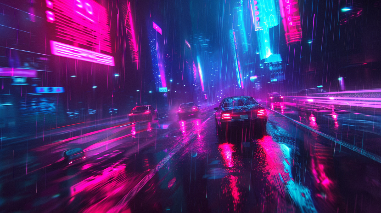 Neon Highway　煌めく未来都市を駆け抜けるような、エレクトロ・ポップチューン。