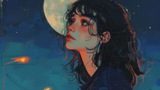 Lofi Moon Over Asphalt