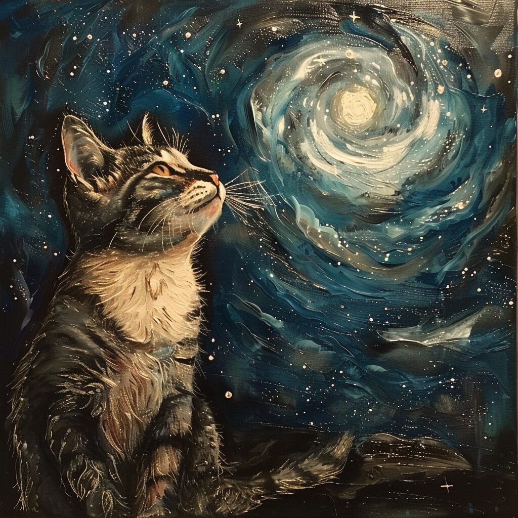 星を見上げる猫｜ロマンチックで静かな夜のチルピアノBGM