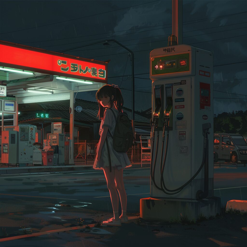 夜のガソリンスタンドに響くLofi「Lofi Gasoline Memories」｜記憶を揺らすチルビート