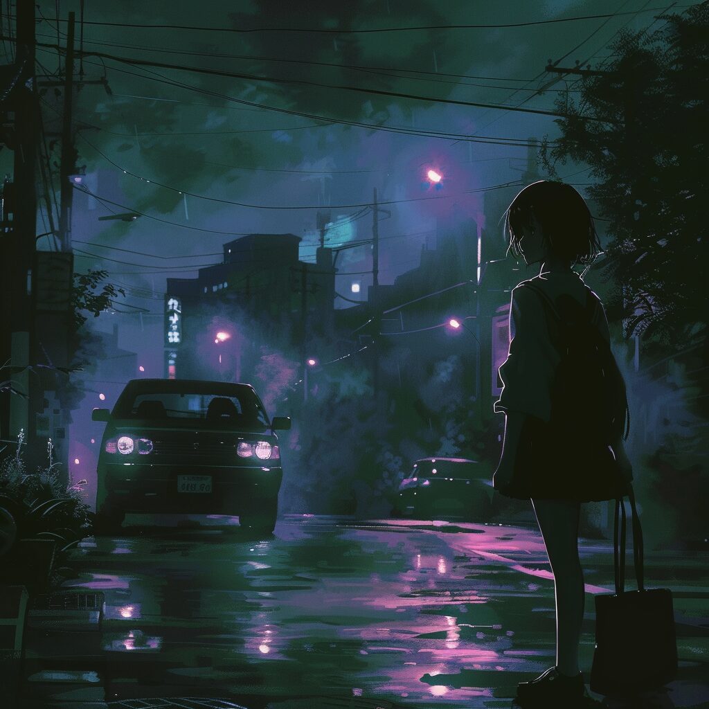 夜を流れる光の記憶「Lofi Headlight Trails」｜ヘッドライトが描くチルLofi Hip Hop