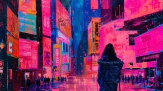Lofi Neon Skyline