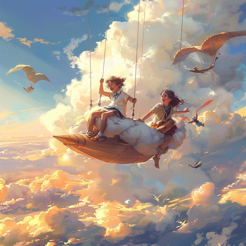雲の上の冒険団｜空を旅するような子ども向け冒険BGM（ウクレレ・明るい）